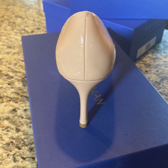 New Stuart Weitzman ANNY 70 PRICE CHANGE Patent pump Same Used pumps going $285 - Picture 3 of 5